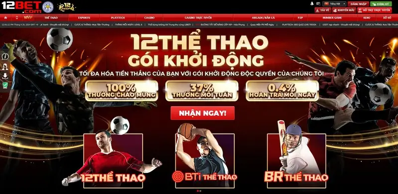 12bet là nhà cái thể thao số 1 hiện nay