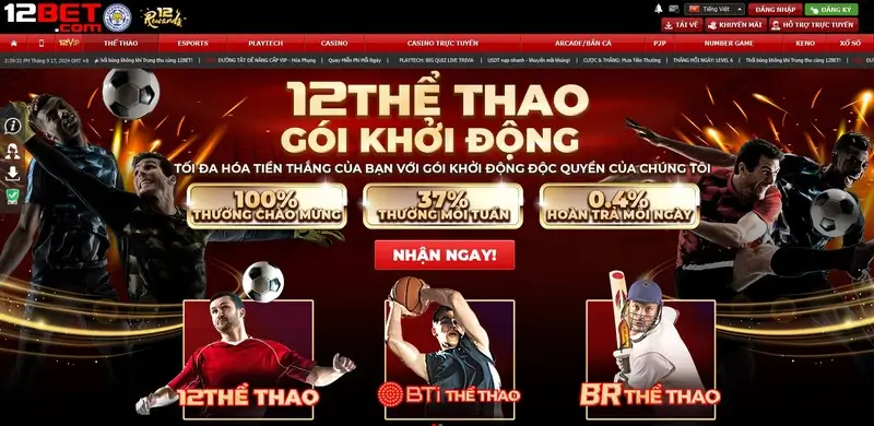 Cách cược kèo hiệp phụ online tại 12bet