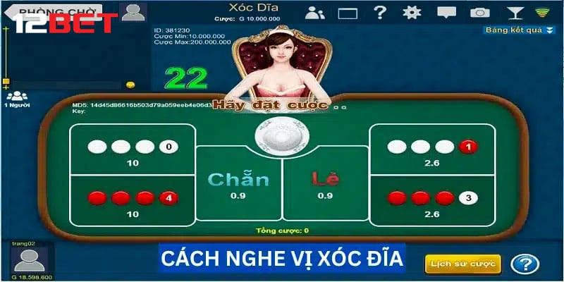 Cách nghe vị xóc đĩa từ các cao thủ