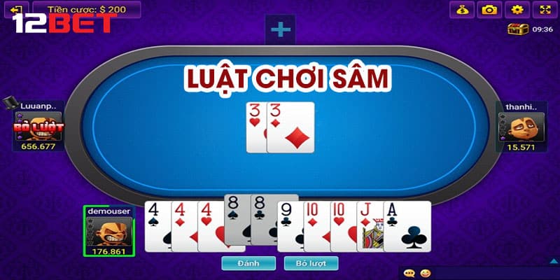 Luật chơi sâm tại nhà cái 12bet